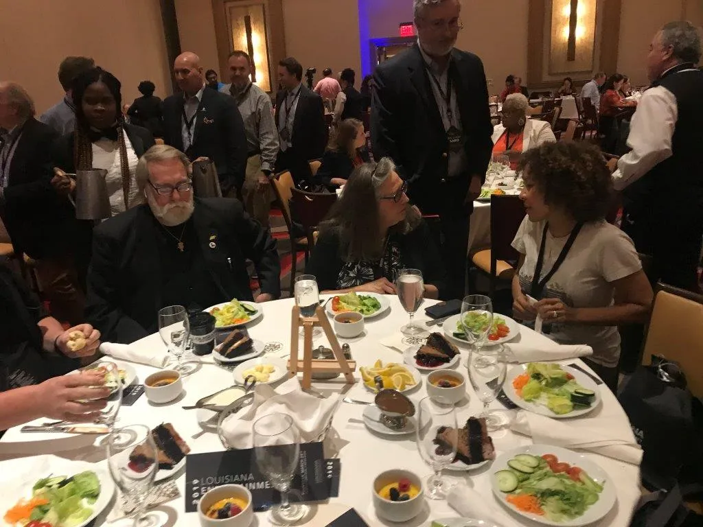 people sitting around table